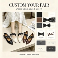 Venta al por mayor directa de fábrica: Zapatos Mary Jane de tacón grueso para mujer, estilo retro elegante, planos para ir al trabajo, de corte bajo y sin cordones.
