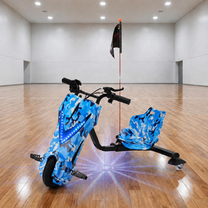 <span class=keywords><strong>Trottinette</strong></span> Électrique Enfant 3 Roues à 360 Degrés avec Cadre en Acier Pliable, Lumières LED et Siège Inclus – Jouet à Conduire - Product Image 5