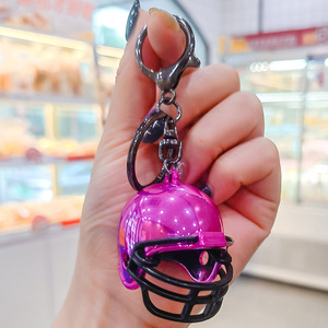 Sáng Tạo Mini Mỹ Bóng Đá Nhựa Bóng Đá Thể Thao Mũ Bảo Hiểm 3D Móc Chìa Khóa Bóng Đá Mũ Bảo Hiểm Hat Quà Tặng Túi Ba Lô Mặt Dây Chuyền - Product Image 6