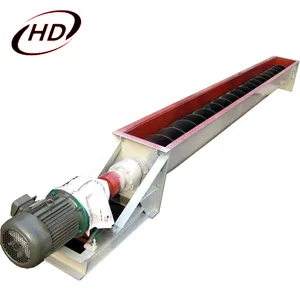 U type grain horizontal screw feeder system/stainless steel auger spiral conveyor for cereal