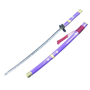 ดาบอะนิเ<span class=keywords><strong>มะ</strong></span>คอสเพลย์อาวุธ Katana หนึ่งชิ้น Zoro สีม่วงดาบโลหะยังไม่ได้เปิด - Product Image 5