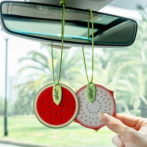 Ambientador de lujo con logotipo personalizado, Perfume de coche perfumado con frutas, Material de papel de vidrio, tipo Clip, colocación de ventilación para uso doméstico - Product Image 6