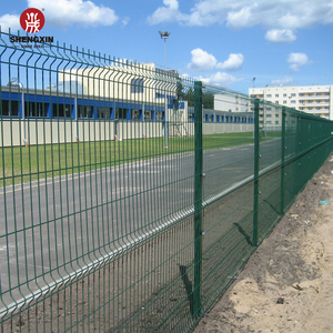 Chất lượng cao trang trí sân <span class=keywords><strong>v</strong></span>ườn PVC tráng 6 đo <span class=keywords><strong>V</strong></span> nếp gấp 3D hàn cong dây lưới hàng rào tấm - Product Image 1