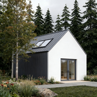 Cabane modulaire préfabriquée en vente chaude, maison d'hôtes moderne et durable pour jardin, cour, vacances en plein air
