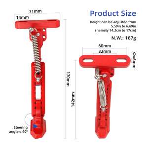 Ulip V2 17 CM Red Longer Adjustable Fit for Mi Electric Scooter Kickstand Pro Pro2 Mi365 ZT3 Aluminum Foot Support <b>Footrest</b> - Product Image 2