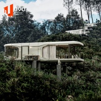 Maison éco-capsule moderne Cabine préfabriquée extérieure Espace mobile Chambre d'hôtel Conçue pour la vie urbaine
