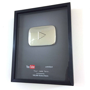 Métal LOGO personnalisé Yutube Plaque commémorative Médaille Trophée Plaque - Product Image 6