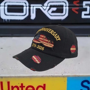 Gorra de Béisbol Retro de 6 Paneles, 100% Algodón, Ajustable, Estilo Vintage, con Logotipo Personalizado, Gorra Snapback, 250th - Product Image 3