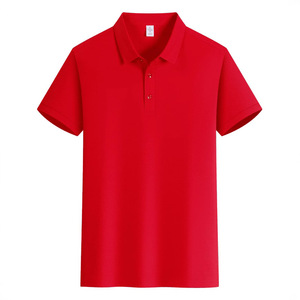 Polo de Manga Corta con Cuello de Algodón Refrescante, Absorbente de Humedad, para Uso Diario, Color Sólido, Ropa de Trabajo Personalizada, Camisa de Cultura Corporativa - Product Image 3