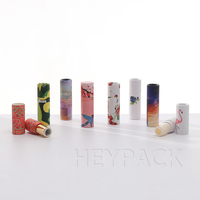 Heypack Marque En Gros 1.5g 4g En Plastique Papier Baume À Lèvres Emballage Twist up Papier Baume À Lèvres Vide Tube Conteneurs