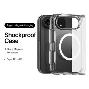 Custodia magnetica <span class=keywords><strong>trasparente</strong></span> per <span class=keywords><strong>iPhone</strong></span> Fold, <span class=keywords><strong>cover</strong></span> posteriore anti-caduta due in uno in TPU per Apple Fold Screen - Product Image 4