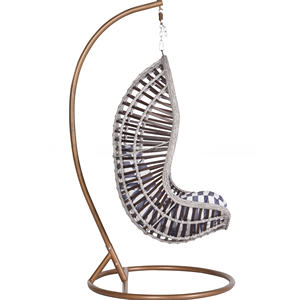 Sedia a dondolo da esterno economica a forma di uovo, sedia a dondolo autoportante a forma di uovo, sedia sospesa a forma di nido d'uccello - Product Image 3