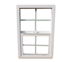 Nuevo diseño UPVC Glazed Sash Windows Single Hung Vertical