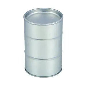 促销银金属网笔杯笔筒金属锡罐/食品锡盒/圆形锡盒