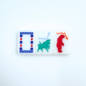 In Stock Premium Metro <strong>Edition</strong> American Mahjong Set Artistic Hand Painted Style NYC Skyline Apple <strong>Bull</strong> Bear Engraved Tiles Game - Product Image 6