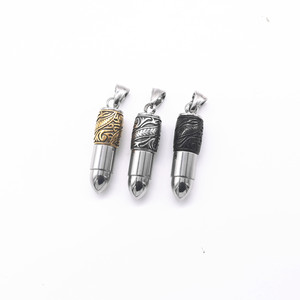 yunnique Collier Pendentif Balle en Acier Inoxydable Or Noir Argent Ouvertable, Bijou Tendance, Cadeau - Product Image 1