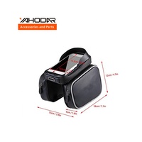 Sac de cadre de vélo double face avec pare-soleil et support de téléphone tactile pour accessoires VTT - Vente en gros