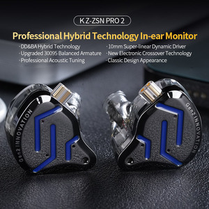 Auriculares Híbridos KZ <span class=keywords><strong>ZSN</strong></span> <span class=keywords><strong>PRO</strong></span> de 2.ª Generación 1DD+1BA HiFi con Bajos Potentes, 1 Audífono Superlineal <span class=keywords><strong>In</strong></span>-Ear de Monitoreo <span class=keywords><strong>ZSN</strong></span> <span class=keywords><strong>PRO</strong></span> - Product Image 2