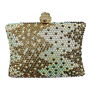 Sac de soirée mini pour femme, élégant, en cristal, pochette luxueuse ornée de strass, sac à main éblouissant pour soirée à thème et usage quotidien - Product Image 2