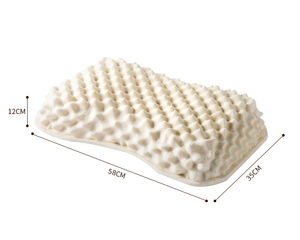 <span class=keywords><strong>Almohada</strong></span> de Látex Natural <span class=keywords><strong>Talalay</strong></span> 100% de Buena Calidad con Soporte para el Cuello, Funda de Fibra de Bambú, Forma Ondulada, Extraíble y Lavable - Product Image 3