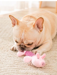 Jouets en peluche couineurs pour chiens : jouets de dressage durables et amusants pour la dentition, adaptés aux Poodles, Corgis, Bichons Frisés et <span class=keywords><strong>Golden</strong></span> Retrievers - Product Image 1