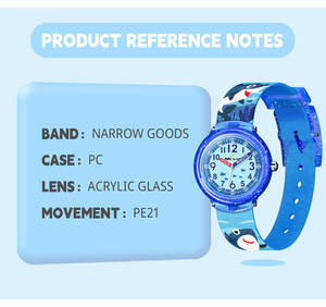 PC 케이스가있는 만화 어린이 석영 시계 31mm 다이얼 직경 만화 디자인의 유행 어린이 시계 - Product Image 3