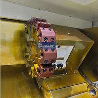 Tour CNC durable et économique, horizontal et robuste, conception de logo personnalisé, lit incliné, type de machine d'usinage des métaux, laser CNC