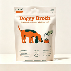 Sachets d'emballage personnalisés pour aliments pour animaux de compagnie, imprimés numériquement, de qualité alimentaire, avec fermeture éclair refermable, pour nourriture pour chiens/chats et chewing-gum - Product Image 5