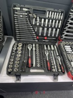 Ensemble de clés à douilles professionnelles pour réparation automobile, 202 pièces, kit d'outils combinés multi-usages, tournevis, Herramientas, autres outils