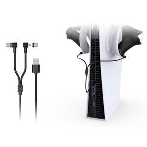 Câble de charge magnétique Type-C 2 en 1 TP5-2520 pour Nintendo Switch et <span class=keywords><strong>PS5</strong></span>/PS <span class=keywords><strong>VR2</strong></span>, câble magnétique Type-C pour appareils de jeu Switch - Product Image 2