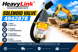 Válvula Solenoide de 12V 4942878, Repuesto para Excavadora, Válvula de Repuesto para Maquinaria de Construcción - Product Image 1