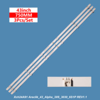Nueva Tira de Retroiluminación LED para TV Arce1ik_43_Alpha_3X6_3030_6S1P REV1.1 para Reparación de TV de 43 Pulgadas