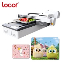 Unterstützung 15cm Dicke Locor UV6090 A1 UV-LED-Flach bett drucker für Geschenk box Stift becher Flaschen Drucken DTG zum Bekleidungs drucker
