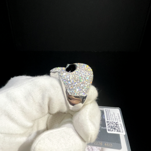 Anello Hip Hop da Uomo in Argento Sterling 925 con Design a Teschio, Gioielli Personalizzati con Diamanti e Moissanite, Supera il Test del Diamante - Product Image 5