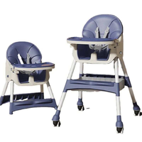 Prix d'usine chinois 3 en 1 chaises de salle à manger multifonctionnelles pour bébé chaise haute pour enfants chaise d'alimentation pour enfants