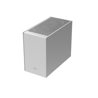 Boîtier Mini-ITX vertical en aluminium avec fenêtre latérale pour PC de jeu de bureau, installation DIY, utilisation à domicile ou au bureau