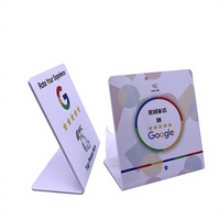 Carte NFC sans contact à activation par tapotement pour avis et évaluations de restaurants, avec puce, URL et connectivité mini-programme