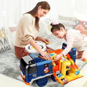 Crianças trilho pista carro livre roda de passeio no carro para crianças meninos 2 em 1 luzes musicais história telling - Product Image 5