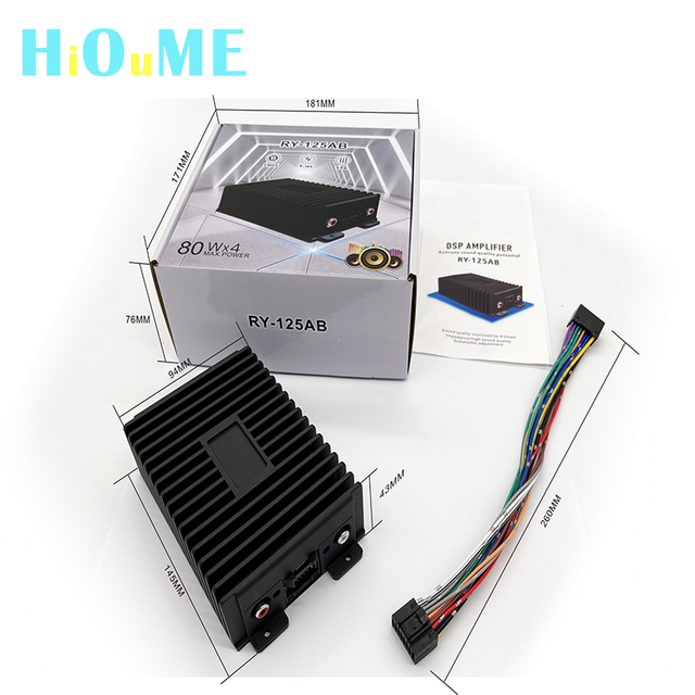 Universal Multimedia DSP Amplifier Box High Quality Car Audio Box Is Applicable to All 7 "9" 10 "Android Players