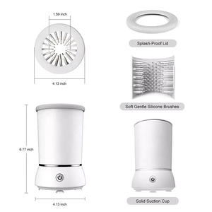 <span class=keywords><strong>Pulitore</strong></span> Automatico per <span class=keywords><strong>Zampe</strong></span> di Animali Domestici - Lavazampe Staccabile e Lavabile per Cuccioli e Cani di Piccola Taglia, Dispositivo Portatile per Rimuovere Fango e Sporco - Product Image 3