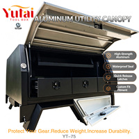 Boîte à outils personnalisée pour camionnette, en aluminium, pour Hilux Landcruiser 79, avec plateau et auvent