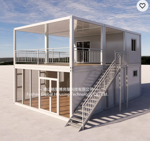 20ft casa Mobile prefabbricata impermeabile tipo Z collegare sito piccola casa con colore acciaio pannello Sandwich - Product Image 5