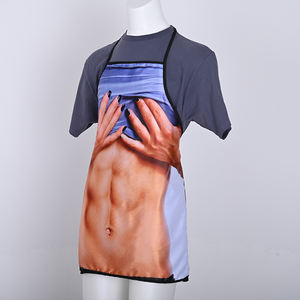 KEFEI Logo personnalisé adulte <span class=keywords><strong>cuisine</strong></span> sans manches bavoir drôle imprimé dîner <span class=keywords><strong>cuisine</strong></span> cuisson <span class=keywords><strong>tablier</strong></span> de <span class=keywords><strong>cuisine</strong></span> créatif <span class=keywords><strong>Sexy</strong></span> pour les hommes - Product Image 4