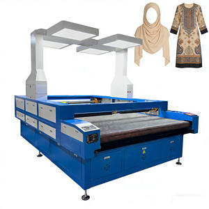 Máquina de Corte Láser CO2 de Doble Cabezal 2 en 1 de Gran Área con Sistema de Cámara Panorámica para Telas de Mezclilla, Seda y Sintéticas - Product Image 1