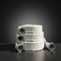 Tuyau d'incendie blanc flexible haute pression de 1,5 pouce en UPVC durable pour bâtiments commerciaux et entrepôts