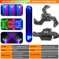 Lumière de fête disco à effet DJ RGB 100W avec stroboscope à œil d'abeille, contrôle DMX512 pour club, karaoké, mariage, boîte de nuit, bar, spectacle