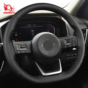 Nuevo abrigo de la cubierta del <span class=keywords><strong>volante</strong></span> de costura de la puntada a mano del coche para <span class=keywords><strong>Nissan</strong></span> Pathfinder <span class=keywords><strong>Qashqai</strong></span> x-trail 2021 2022 2023 - Product Image 6