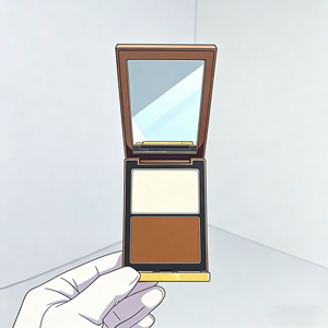 El almacén vende una nueva paleta de rubor y contorno de doble color y alto brillo. Tiene un fuerte efecto tridimensional - Product Image 1