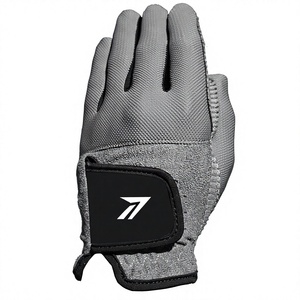 Gants de golf gris pour hommes et femmes, cuir Cabretta de qualité supérieure, antidérapants, respirants, logo personnalisé, OEM, vente en gros, directement de l'usine, faible MOQ - Product Image 1