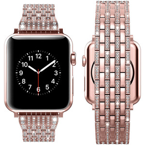 <span class=keywords><strong>Bracelet</strong></span> en acier inoxydable diamant pour <span class=keywords><strong>Apple</strong></span> <span class=keywords><strong>Watch</strong></span> 8 SE 7 3 41/45mm 38/40/42/44mm <span class=keywords><strong>Bracelet</strong></span> de luxe pour iWatch 8 49mm Series - Product Image 4